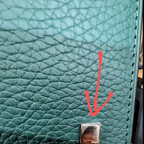 Moynat Rejane Taurrilon leather bag - size PM - Picture 9 of 11